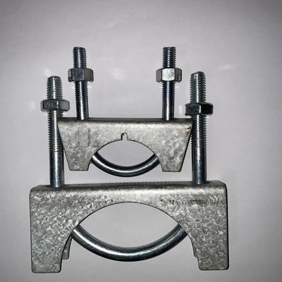 Customization Galvanized Pipe Saddles U Type 75mm Poultry Feeder pipe saddle clamp
