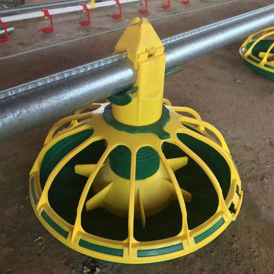 OEM / ODM Chicken Feed Line Galavnized Stee Broiler Feeding System