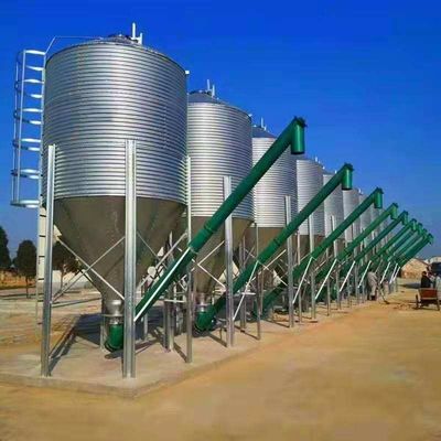 Animal Husbandry Agricultural Feed Bins Galvanized Grain Storage Silo
