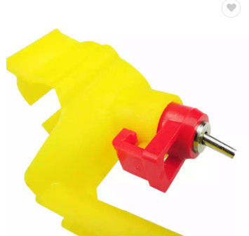Yellow 0.03 KG Chicken Nipple Drinker System 3 Months Warranty