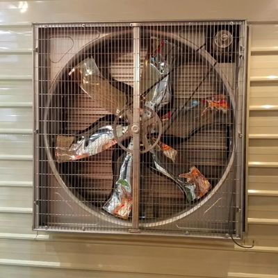 62*62*40cm Wall Fan For Dairy Farm 960r/Min Drop Hammer System