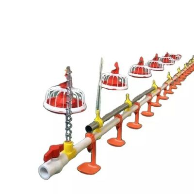 Galvanized Pipe Automatic Chicken Feeder System 3m Pipe length