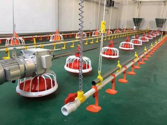 Diameter 60mm Poultry Farm Feeding Machine Galvanized Steel